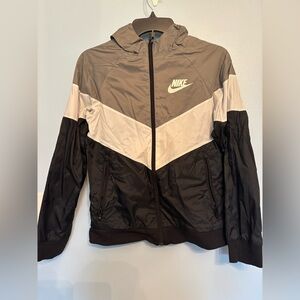 Nike Kids Black, Gray, and White Windbreaker